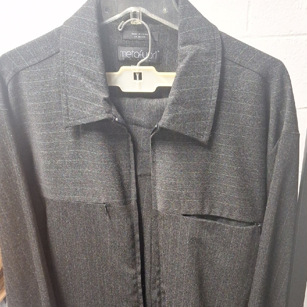 Retro 21 Gray Pinstripe Suit